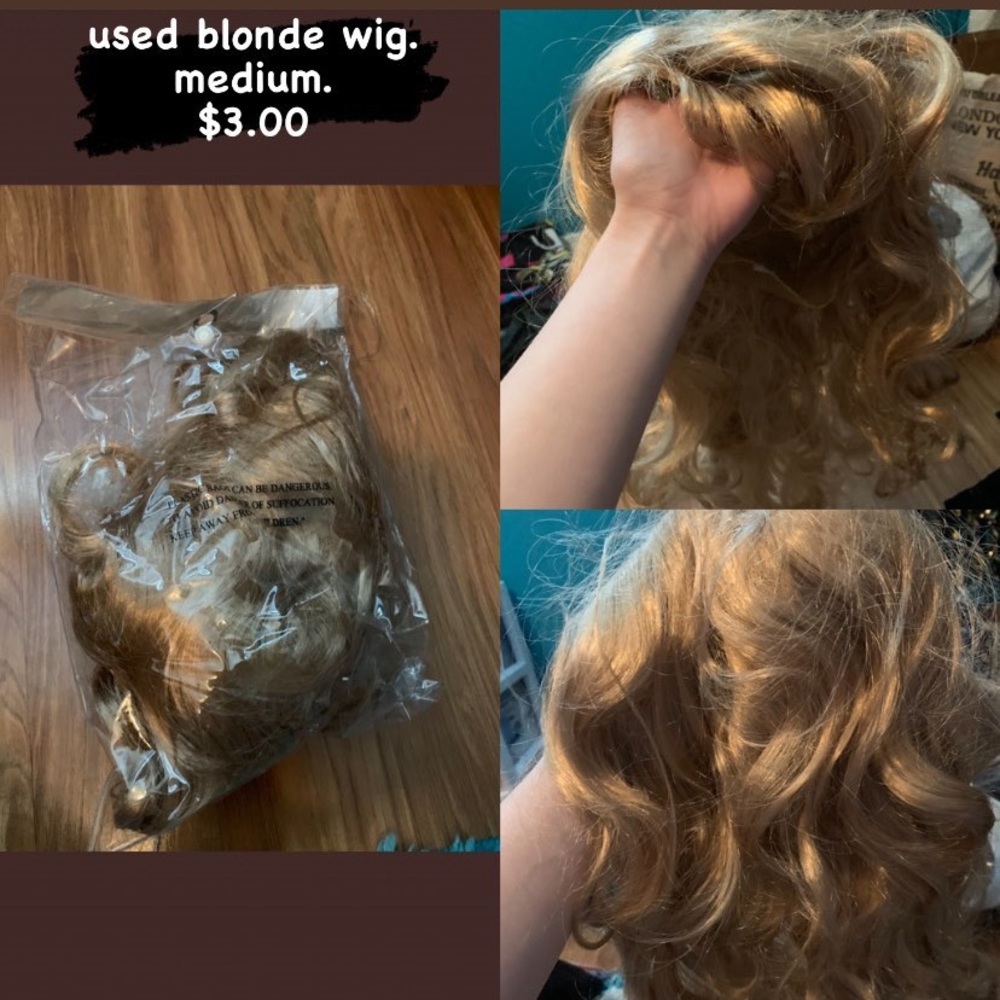 blonde wig